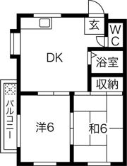 コーポ松岡の間取り画像