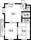 コーポ松岡の間取り画像