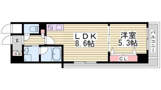 シエルラ甲南山手の間取り画像