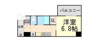 スワンズ神戸三宮イーストの間取り画像