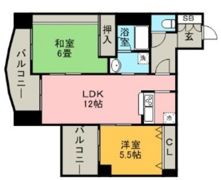 ジートラスト薬院の間取り画像