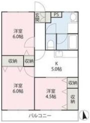 マンションHONAMI Ⅰの間取り画像
