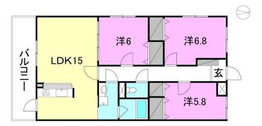 ブライム トライアングルの間取り画像
