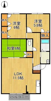 レシェンテ徳力の間取り画像