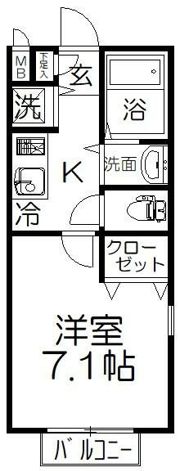 パセオ鈴谷の間取り画像