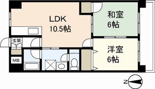 グラディール堺町の間取り画像