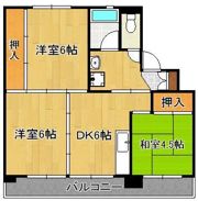 ビレッジハウス水巻3号棟の間取り画像