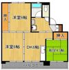 ビレッジハウス水巻3号棟の間取り画像