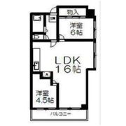 二軒茶屋グランドハイツの間取り画像