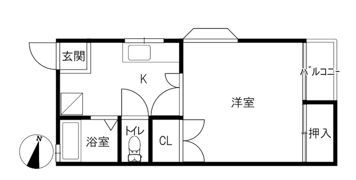 ハイムホンダ1の間取り画像