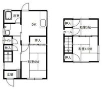 木太町貸家の間取り画像