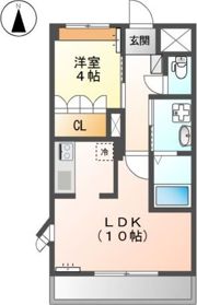 ジェミニ白銀 Aの間取り画像