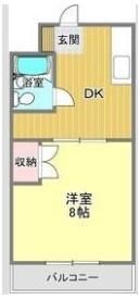 カーサヤマザキの間取り画像