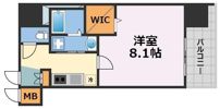コンフォリア新梅田の間取り画像