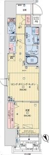 コンフォリア西天満の間取り画像