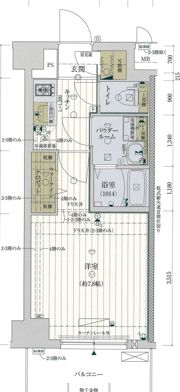 ファーストフィオーレ江坂ラディールの間取り画像