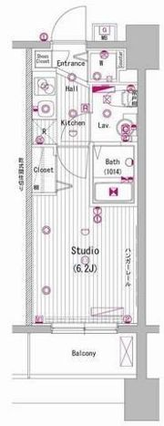 グランド・ガーラ代々木参宮橋の間取り画像