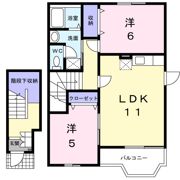 ソレアードⅡの間取り画像