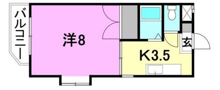 越智ハイツ（山越町）の間取り画像