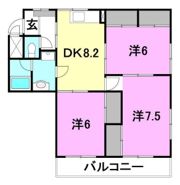 ソレール谷町の間取り画像