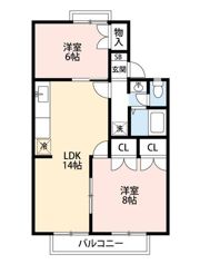 ラフォーレ伊藤E棟の間取り画像