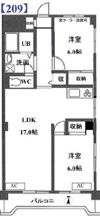 グランメール戸田の間取り画像