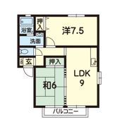 セピアコートAの間取り画像