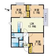 ティアラ麦野の間取り画像