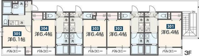 MELDIA西浦和Ⅱの間取り画像