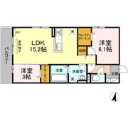 クレアレセント Cの間取り画像
