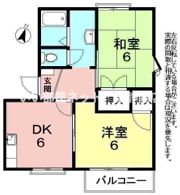 フレグランス石川 Aの間取り画像