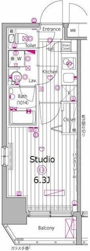 ガーラ・プレシャス渋谷六本木通りの間取り画像
