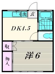 コーポ新月の間取り画像
