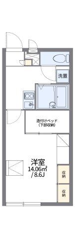 レオパレスZAMAの間取り画像