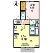 クレール森田 Bの間取り画像
