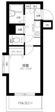 ロイヤルガーデン品川の間取り画像