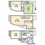 神泉町戸建の間取り画像
