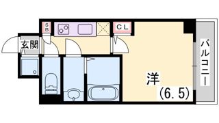 S-RESIDENCE神戸元町の間取り画像