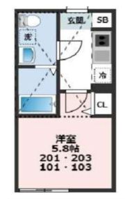 ガーデンヒルズ武蔵小杉の間取り画像