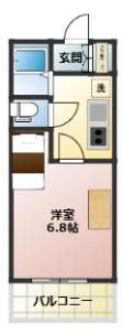 レオパレス東淡路WESTの間取り画像
