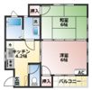 錦江アパート2の間取り画像