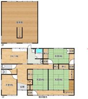 宍道町東来待K貸家の間取り画像