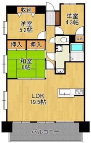 クラブハウス企救丘の間取り画像