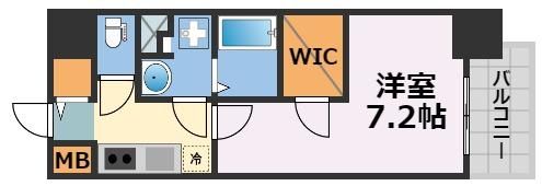 プレサンス堺筋本町エグゼブランの間取り画像
