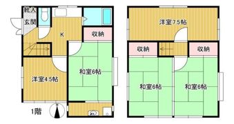 中清戸貸家（瀬尾邸）の間取り画像
