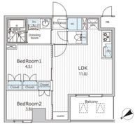 ビエラコート日本橋久松町の間取り画像