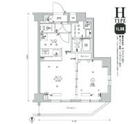 スカイコート品川パークサイドⅡの間取り画像
