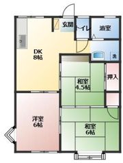 タカハシハイツ2号棟の間取り画像