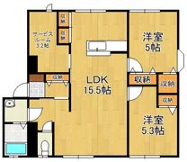 フレグランス学園台 A棟の間取り画像