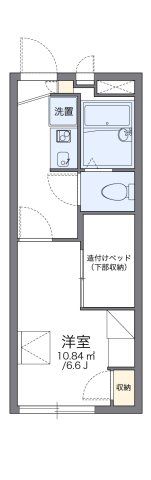 レオパレスパークサイド比治山の間取り画像